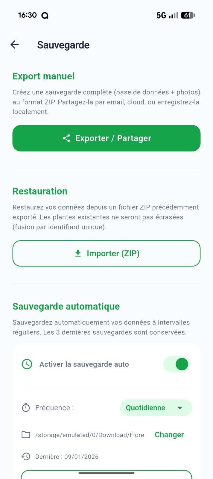 Sauvegarde